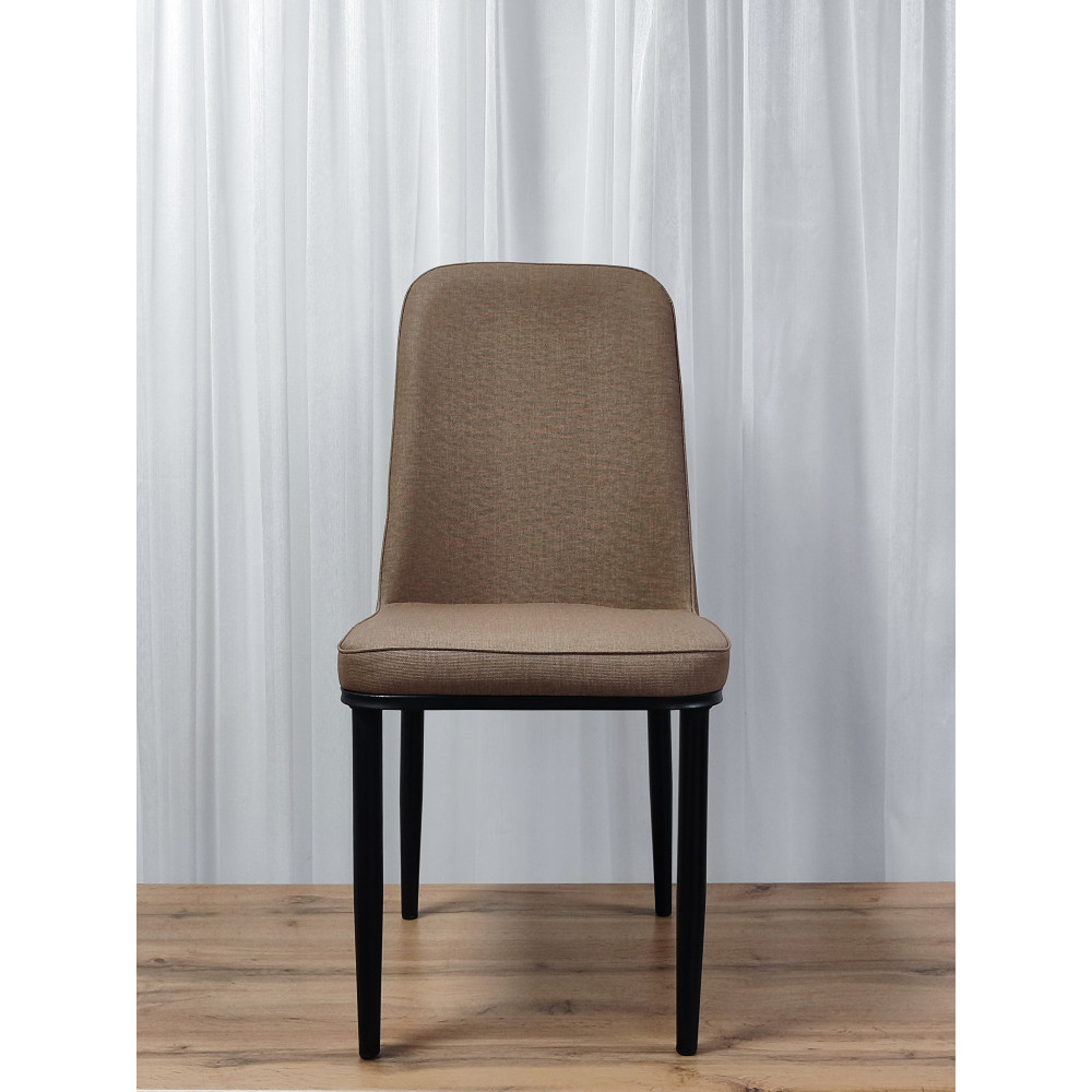 Стул металлический Baizheng 89×40×40 см, текстиль, коричневый, до 150 кг