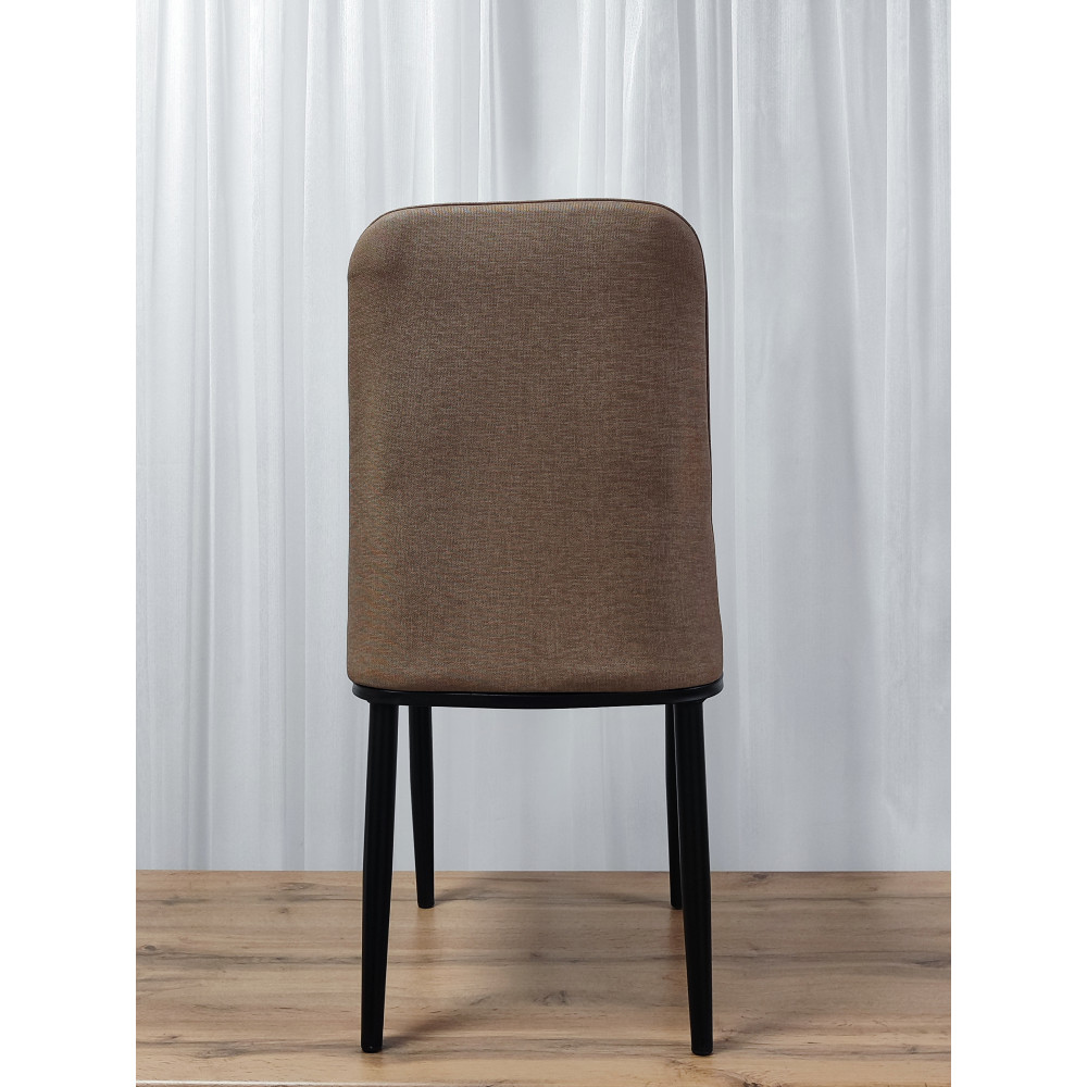 Стул металлический Baizheng 89×40×40 см, текстиль, коричневый, до 150 кг