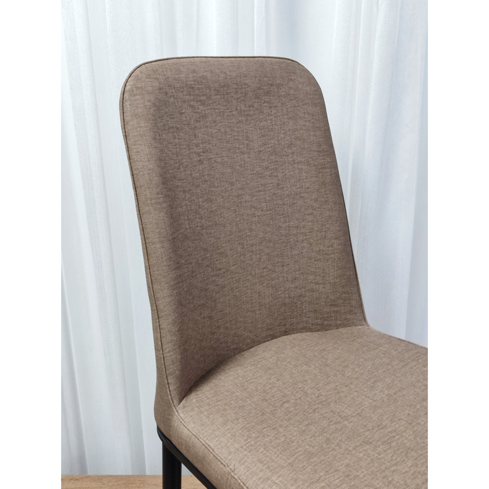 Стул металлический Baizheng 89×40×40 см, текстиль, коричневый, до 150 кг