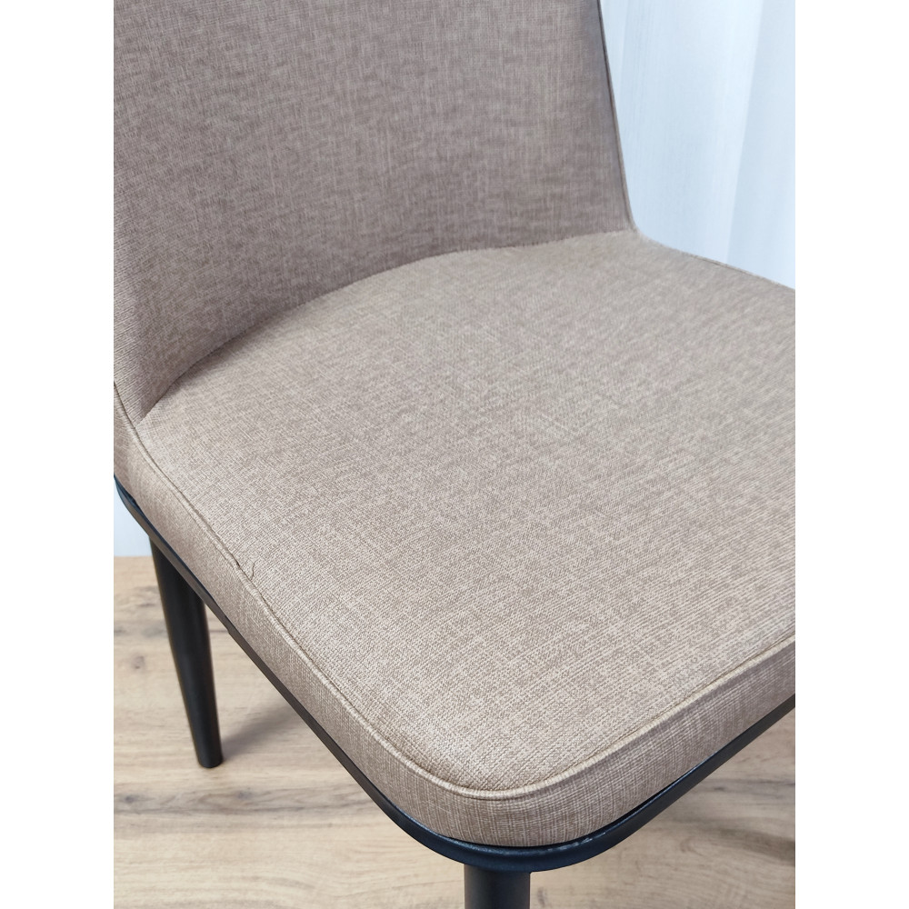 Стул металлический Baizheng 89×40×40 см, текстиль, коричневый, до 150 кг