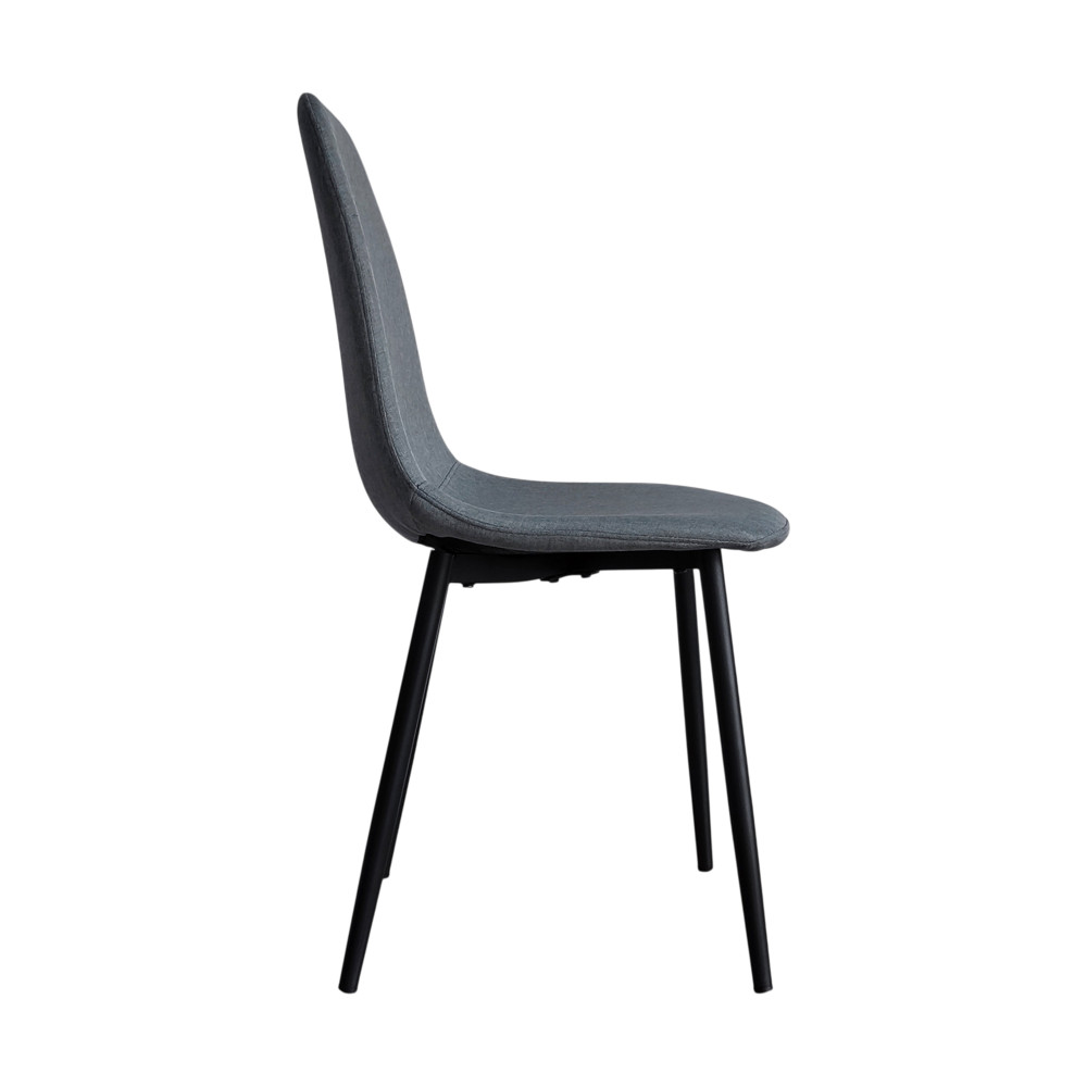 Стул металлический Baizheng 85×40×43 см, текстиль, темно-серый, до 150 кг