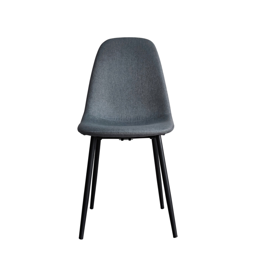 Стул металлический Baizheng 85×40×43 см, текстиль, темно-серый, до 150 кг