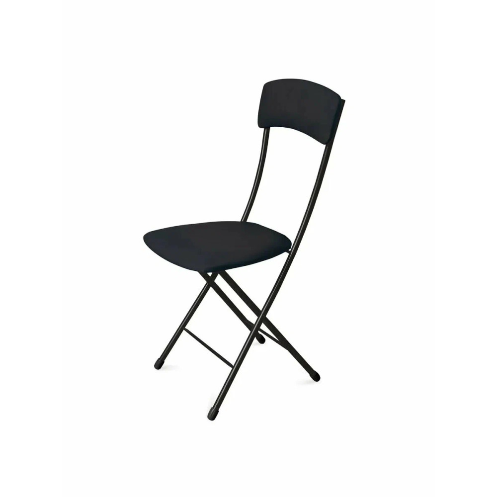 Стул металлический складной Nika Ника 2 39,5×54,5×93 см, черный, до 100 кг