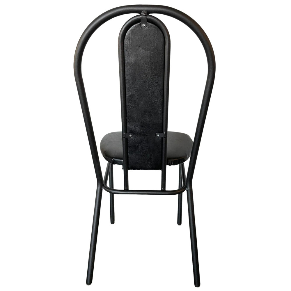 Стул металлический Nika Ника 3-1 42×51,8×91 см, черный/матовый черный, до 120 кг
