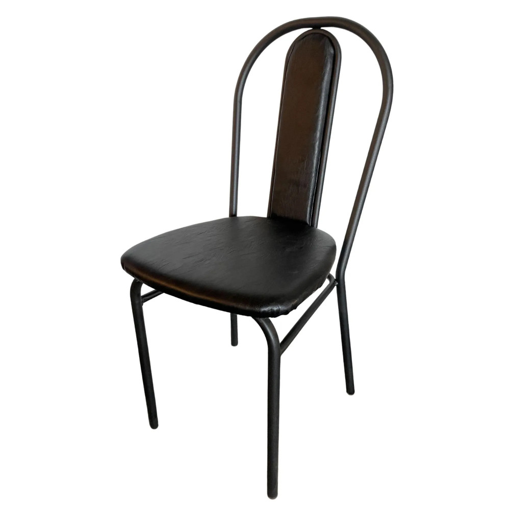 Стул металлический Nika Ника 3-1 42×51,8×91 см, черный/матовый черный, до 120 кг