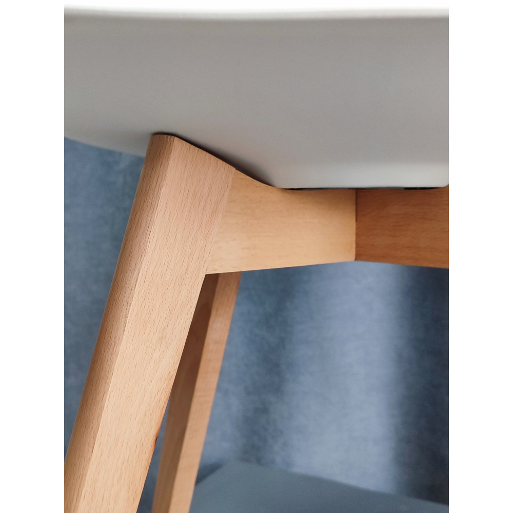 Комплект стульев Baizheng 46×49×82 см, полипропилен, белый, до 120 кг, 4 шт