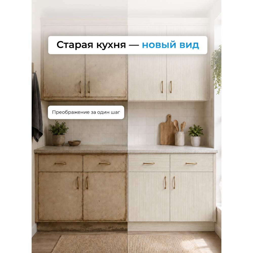 Пленка самоклеящаяся FM0101 (кремовое дерево) 0,45*7м (Китай) 25