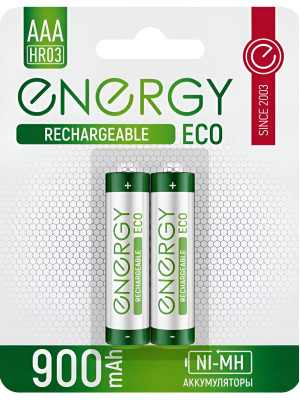 Аккумулятор NiMh ААA 900 Amh упак 2 шт Eco Energy Аккумулятор NiMh ААA 900 Amh упак 2 шт Eco Energy
