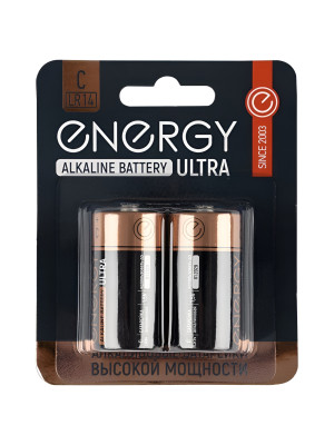 Батарейка алкалиновая D LR20 упак 2 шт Ultra Energy Батарейка алкалиновая D LR20 упак 2 шт Ultra Energy