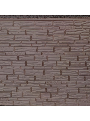 Фасадная панель Maple, пенополиуретан, 3800×380×16 мм, металл 0,3 мм Фасадная панель Maple, пенополиуретан, 3800×380×16 мм, металл 0,3 мм