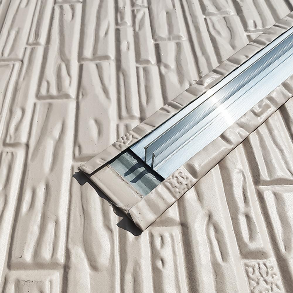 Стык алюминиевый Maple 380–400×40 мм, металл 0,3 мм