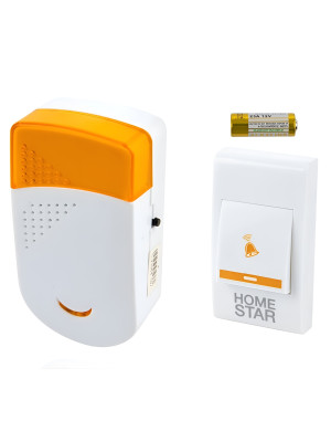 Звонок электрический беспроводной HomeStar HS-0101 с 32 мелодиями микс, радиус действия 100 м Звонок электрический беспроводной HomeStar HS-0101 с 32 мелодиями микс, радиус действия 100 м