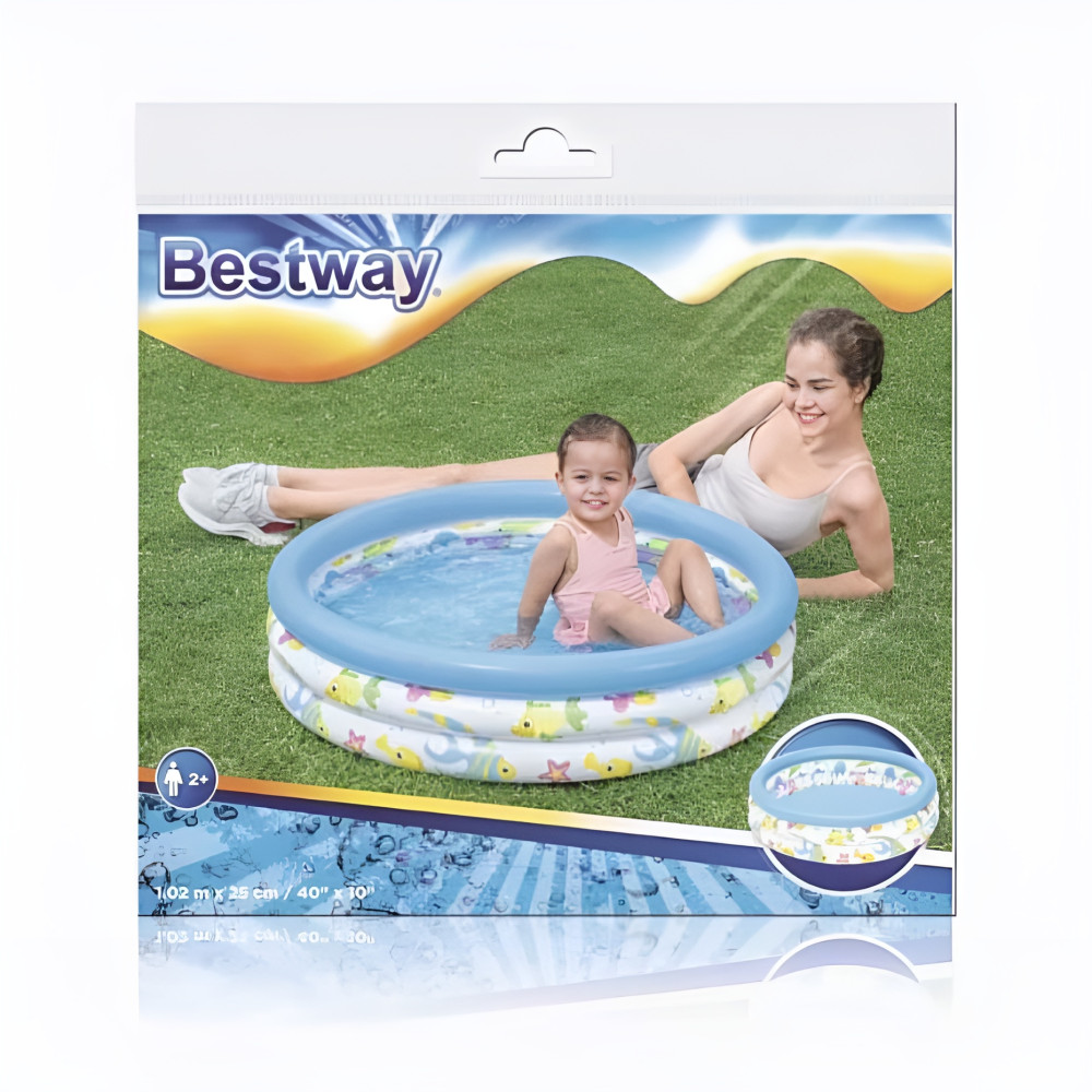 Бассейн надувной 102*25 см 101 л BestWay