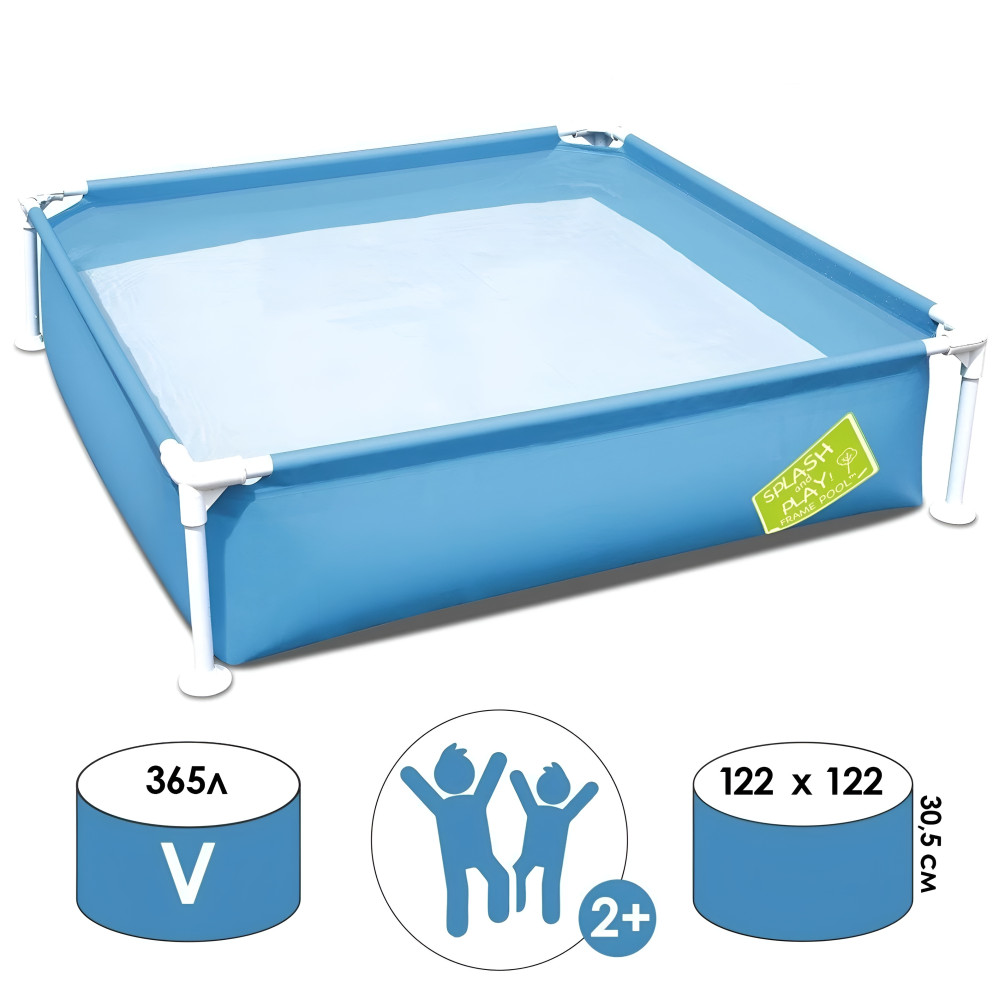 Бассейн каркасный 122x122x30,5 см 365 л BestWay