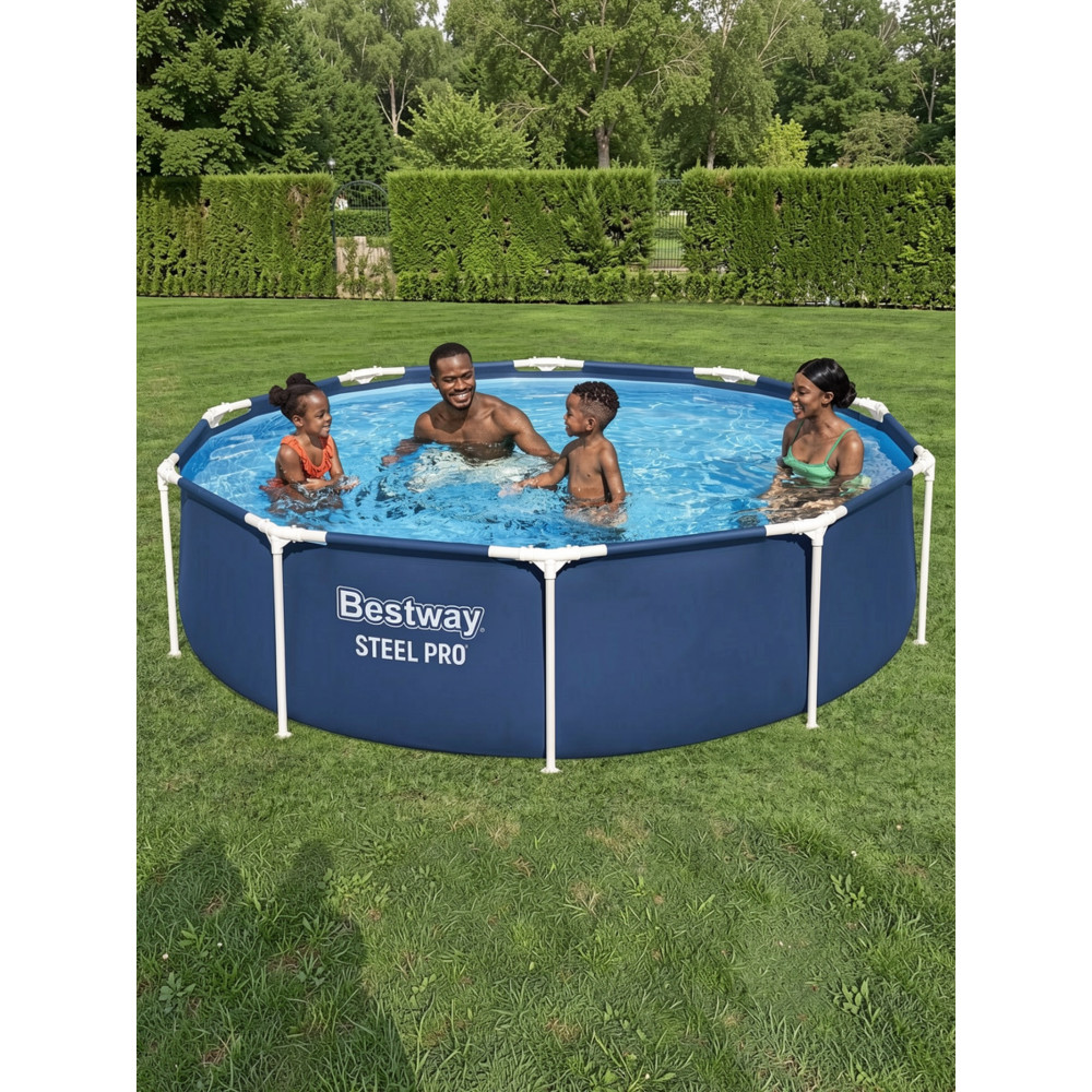 Бассейн каркасный 305x76 см 4678 л с фильтр-насосом BestWay