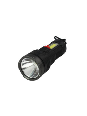 Фонарь ручной  2 led 14,5х5,5х5,5 см аккумулятор 4 режима USB в ассортименте Baizheng