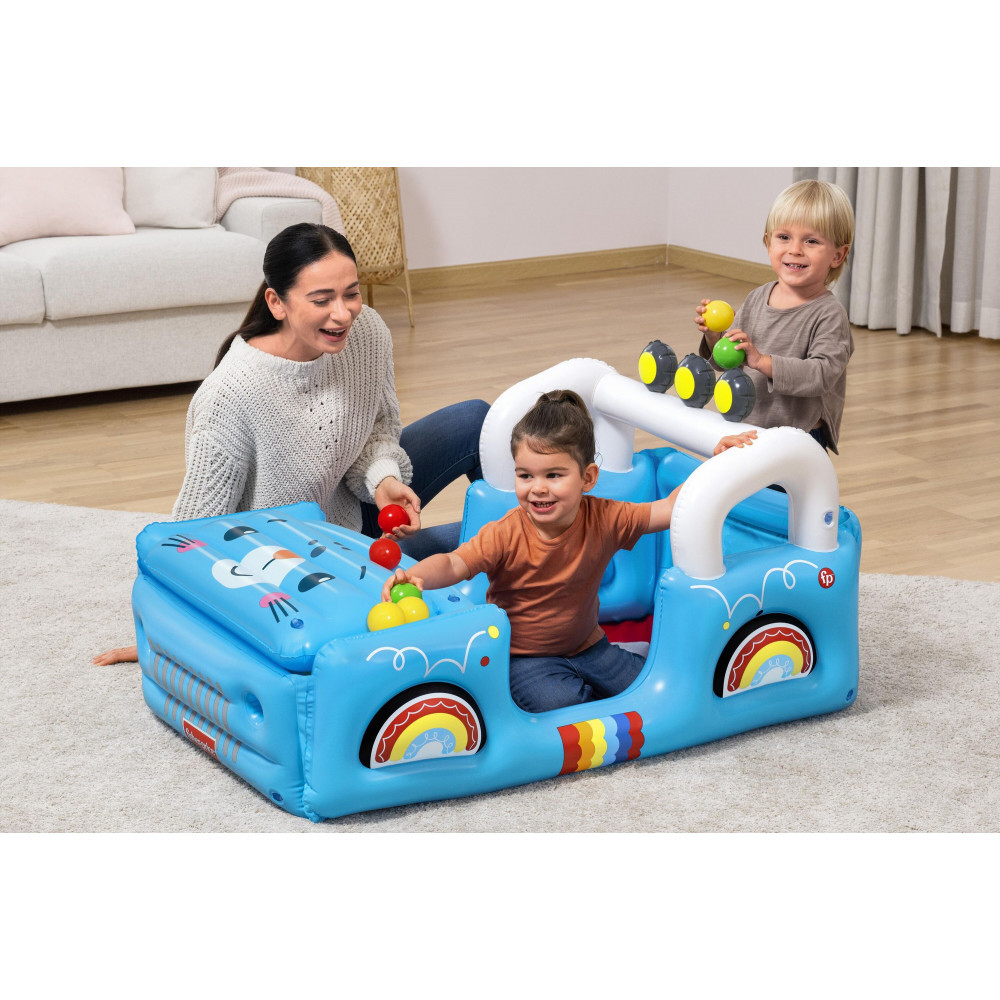 Бассейн надувной 117x76x61 см сухой с шариками BestWay