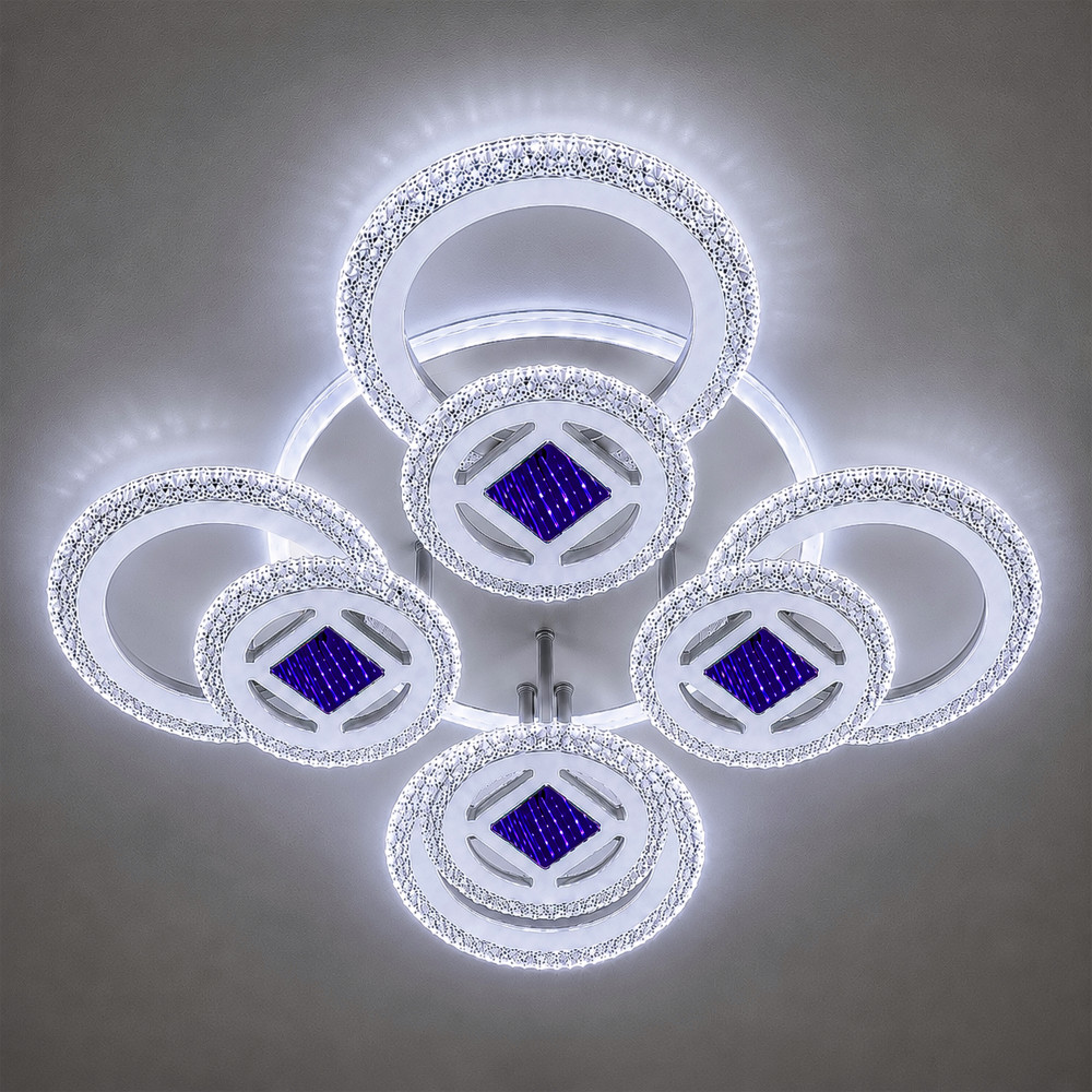 Люстра LED 3412-4+4C