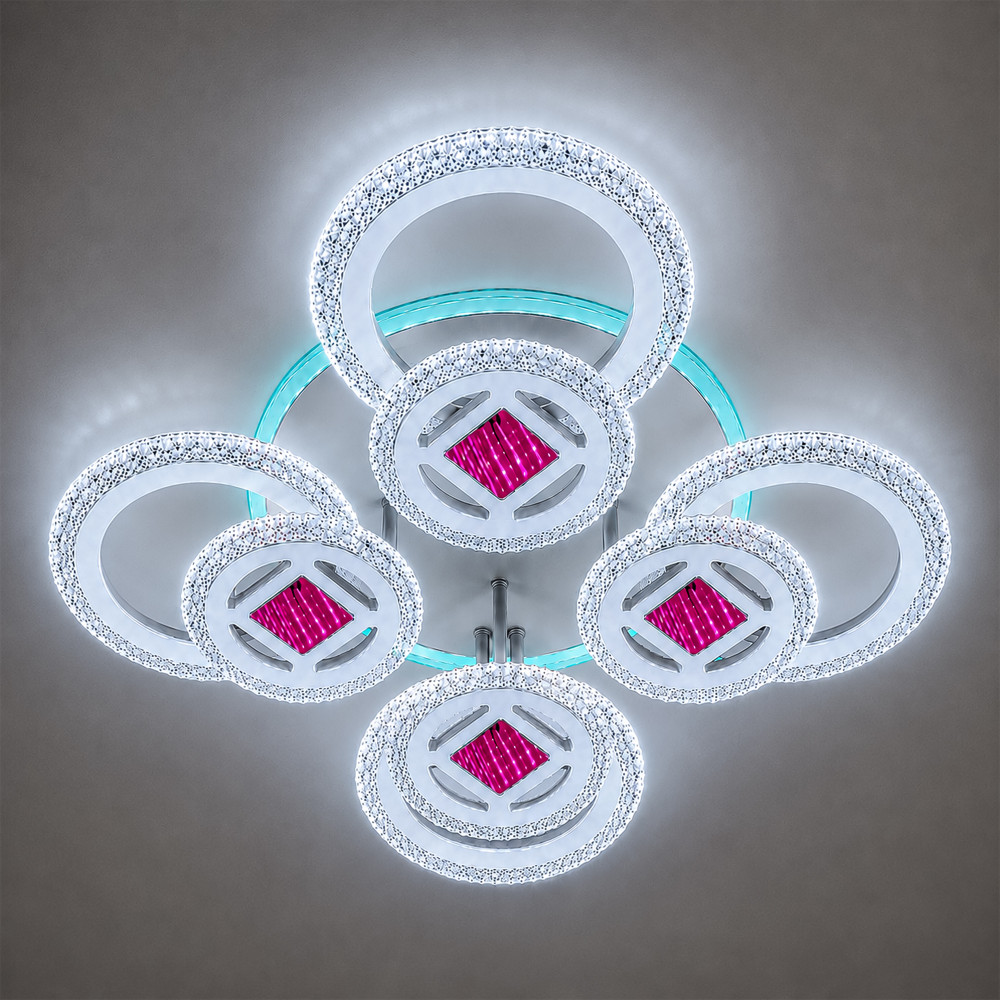 Люстра LED 3412-4+4C