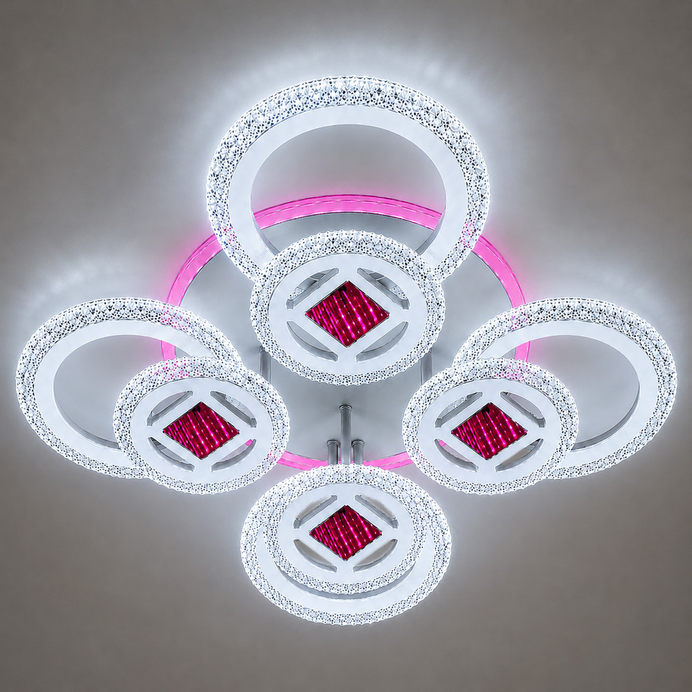 Люстра LED 3412-4+4C
