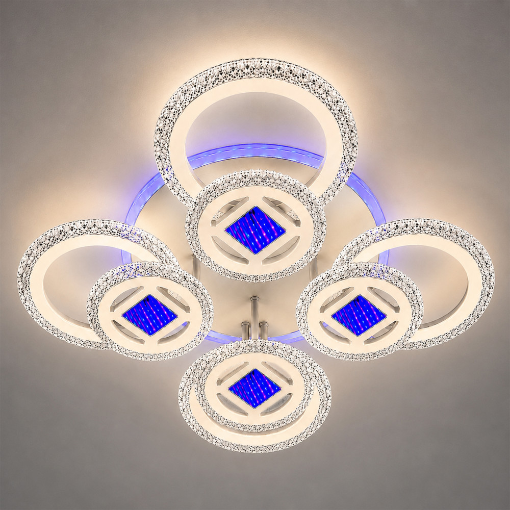 Люстра LED 3412-4+4C