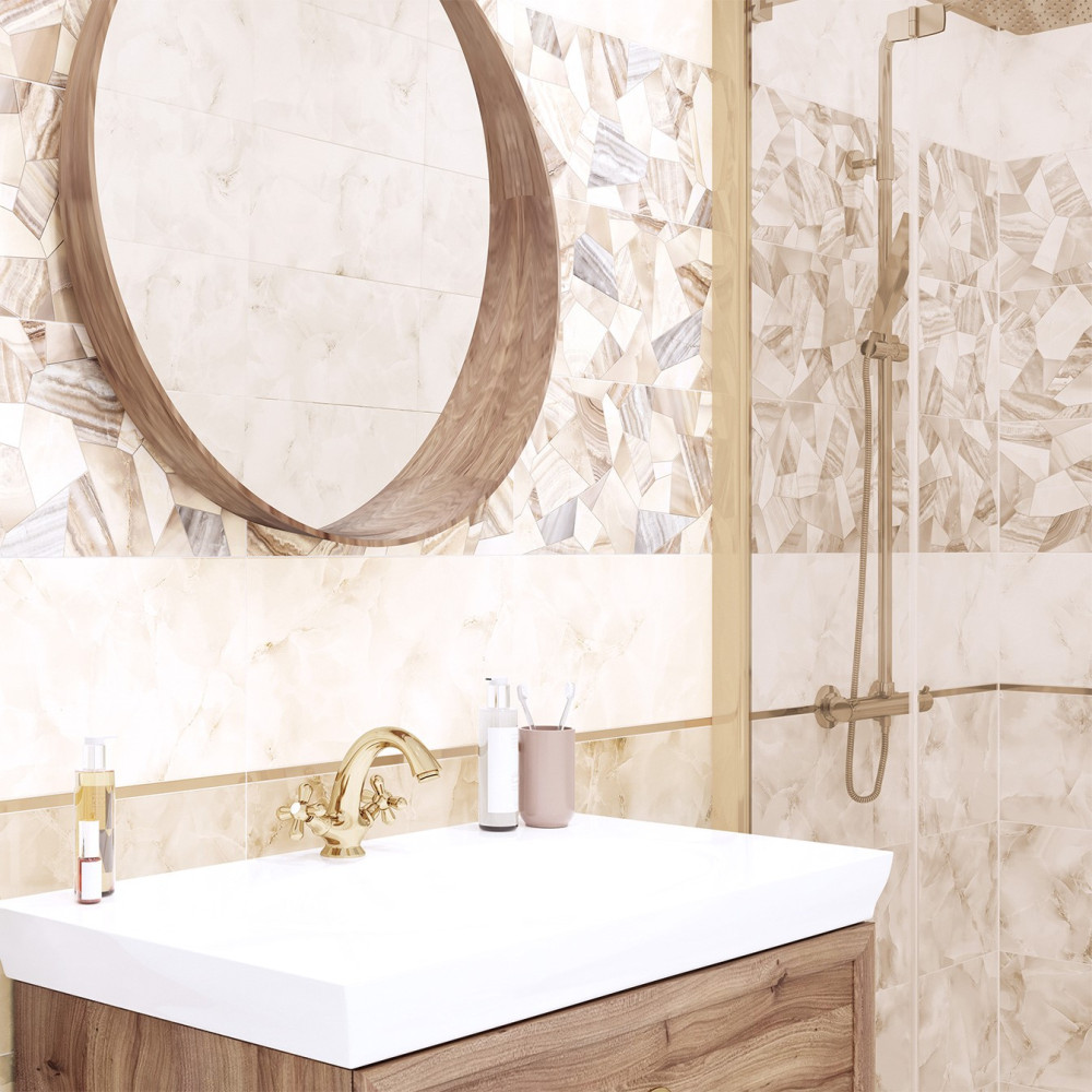 Бордюр Метал / Metallic Glossy Gold 12*500*9 (99 шт. в коробке) BWM51MET808