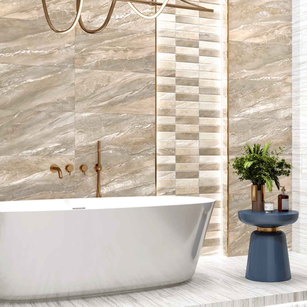 Бордюр Метал / Metallic Glossy Gold 12*600*9 (80 шт. в коробке) BWM61MET808