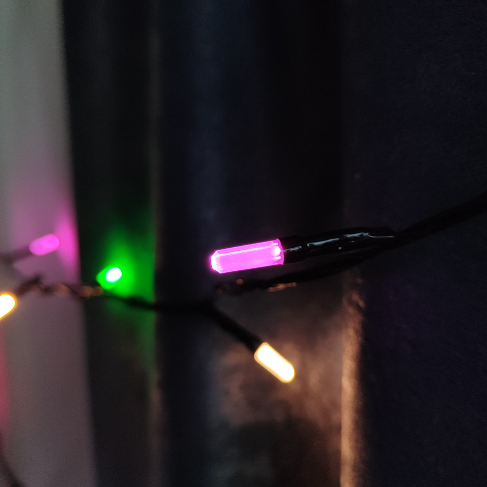 Гирлянда светодиодная 5,5 м 100 led нить карандаш мультиколор XHP-1110 Fex