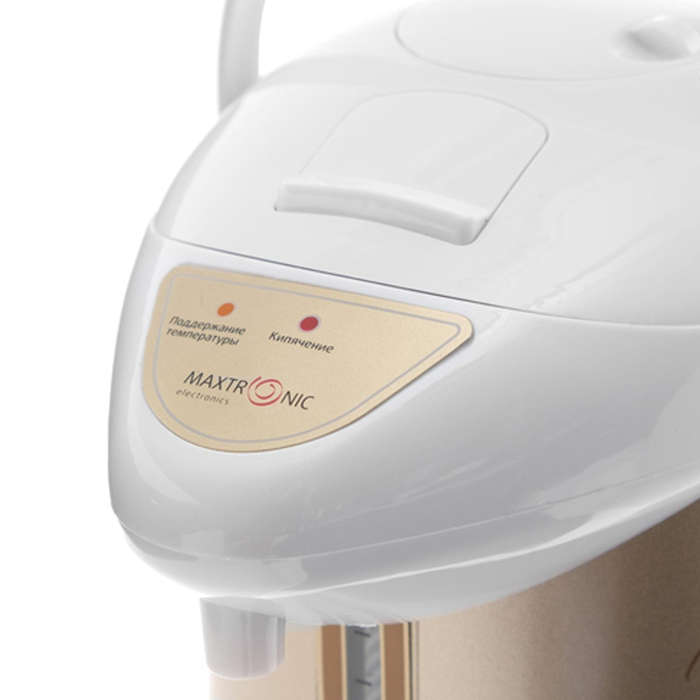 Термопот Maxtronic Париж 2,8 л 750 Вт нержавеющая сталь, 1 режим, бело-бежевый