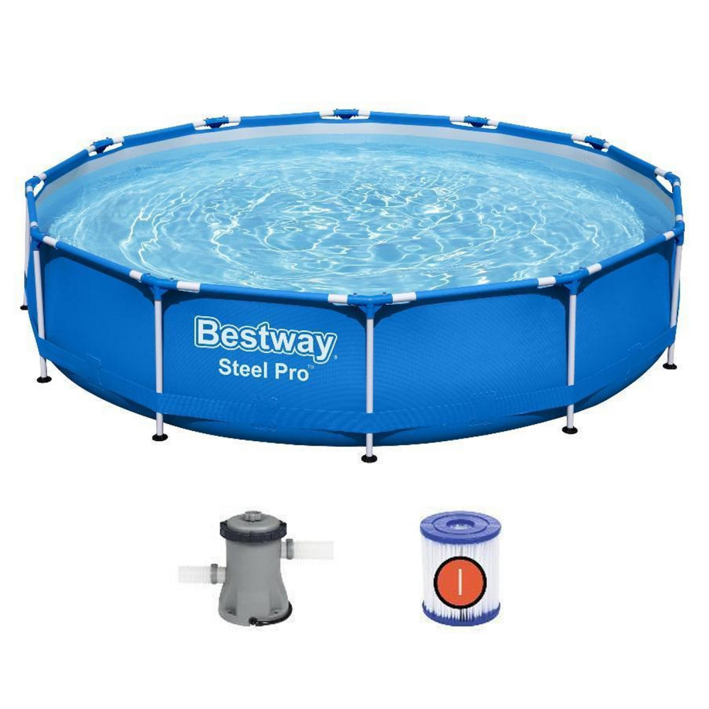 Бассейн каркасный 396*84 см 8680 л фильтр-насос BestWay