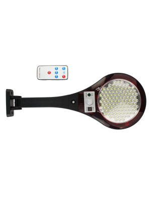 Фонарь уличный 109 led аккумулятор на солнечной батарее датчик движения пульт Fessle Фонарь уличный 109 led аккумулятор на солнечной батарее датчик движения пульт Fessle