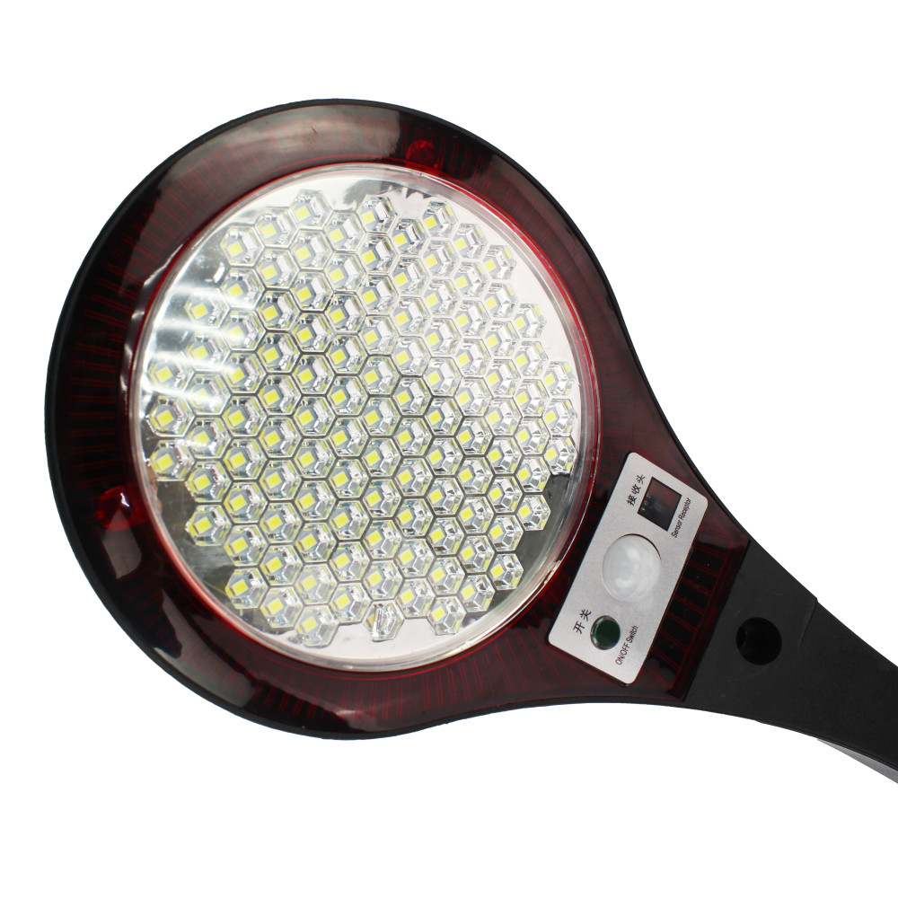 Фонарь уличный 109 led аккумулятор на солнечной батарее датчик движения пульт Fessle