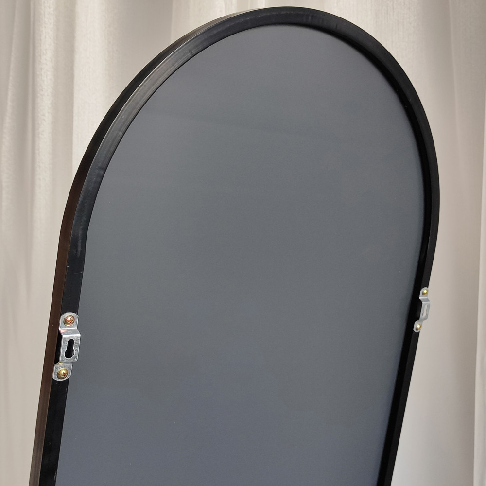 Зеркало напольное 50*160 см арочное на подножке черный GM22-01BK Baizheng