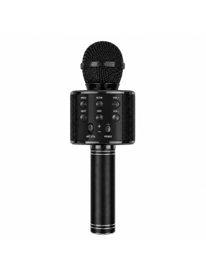 Караоке-микрофон беспроводной 5 Вт 22,5*7,5 см USB черный Baizheng