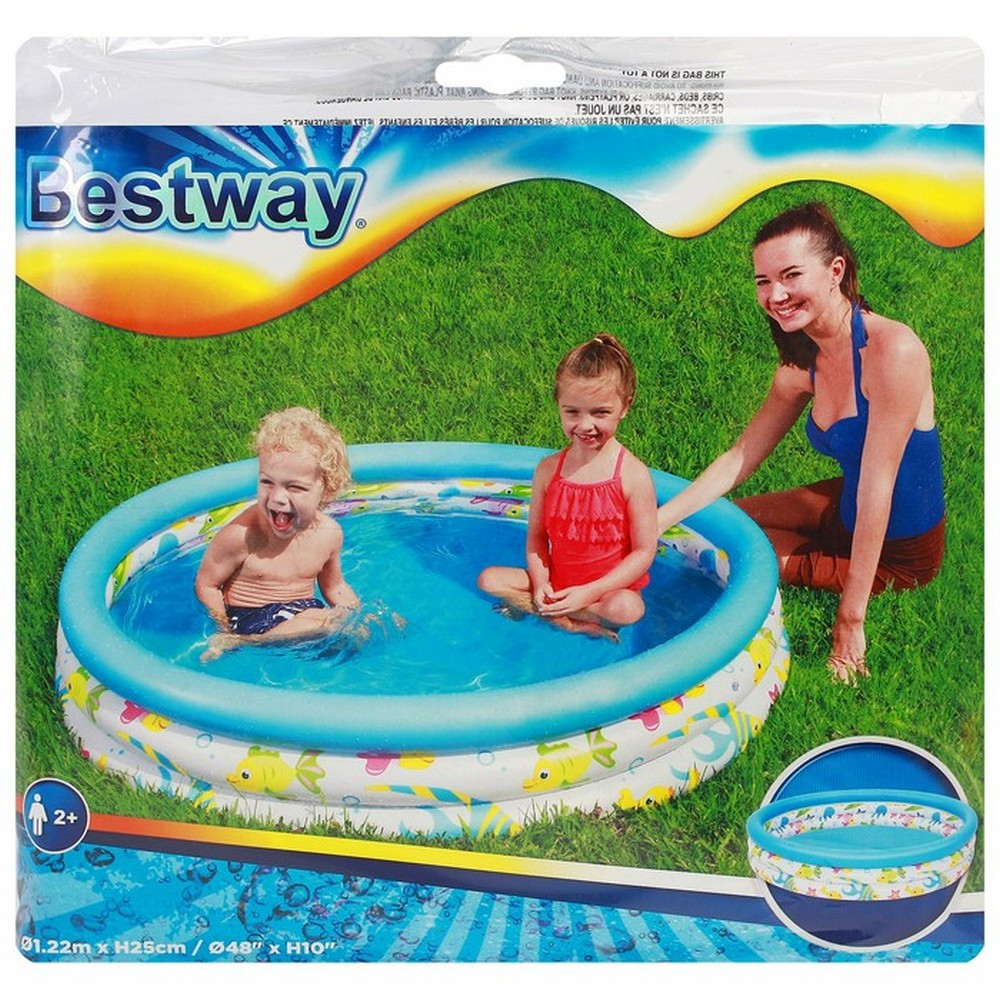 Бассейн надувной 122*25 см 140 л BestWay
