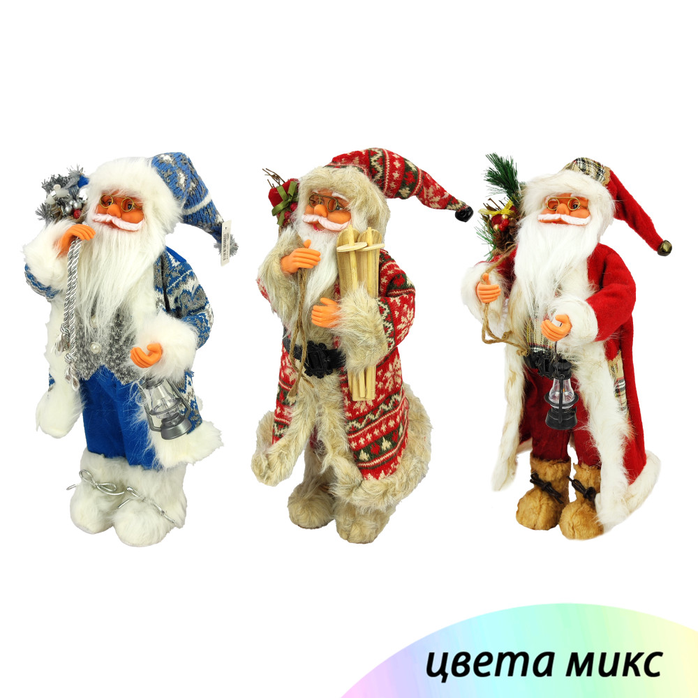 Фигурка новогодняя 45 см микс Дед Мороз NP-5316 Baizheng