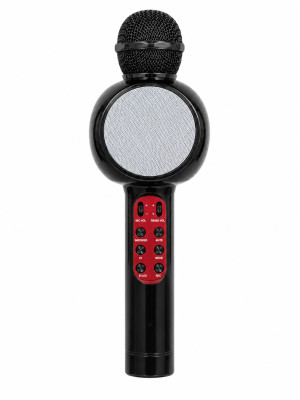 Караоке-микрофон беспроводной 5 Вт 27*8*8 см подсветка MP3 WMA USB черный Baizheng Караоке-микрофон беспроводной 5 Вт 27*8*8 см подсветка MP3 WMA USB черный Baizheng