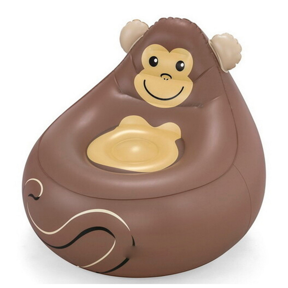 Кресло надувное 72*72*64 см Cozy Critters Обезьяна Bestway