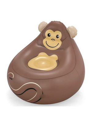 Кресло надувное 72*72*64 см Cozy Critters Обезьяна Bestway Кресло надувное 72*72*64 см Cozy Critters Обезьяна Bestway