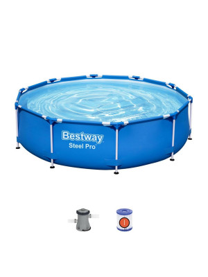 Бассейн каркасный 305*76 см 4678 л фильтр-насос BestWay Бассейн каркасный 305*76 см 4678 л фильтр-насос BestWay