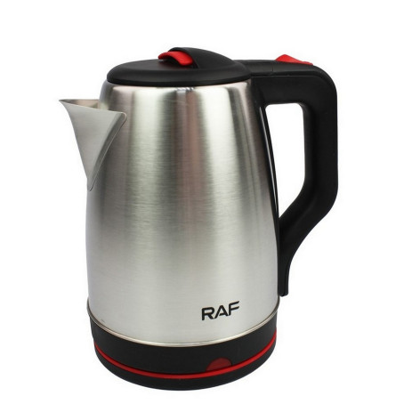 Чайник металлический электрический 2 л 2,0 Вт стальной с красным R.7829 Raf