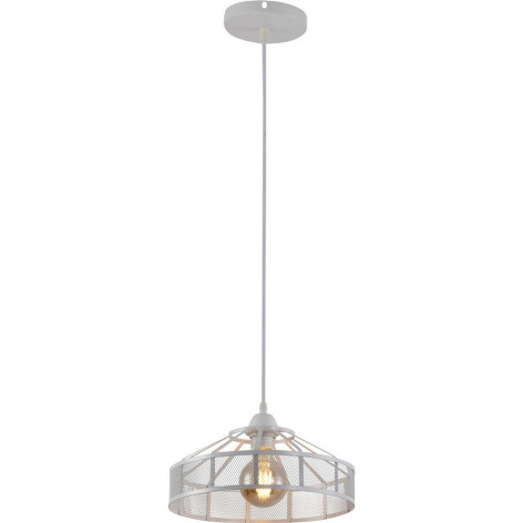 Люстра кухонная 1 плафон 30*100 см Е27 60Вт 4м2 плафон металл белый Baizheng