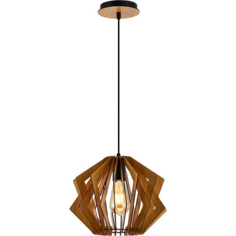 Люстра кухонная 1 плафон 30*30*100 см Е27 60Вт 4м2 плафон дерево Baizheng