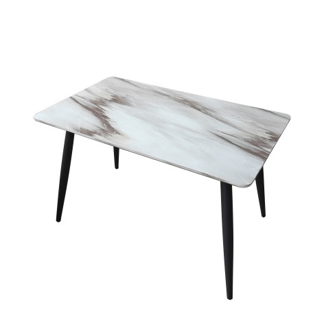 Стол ЛДСП кухонный 120*70 см ножки металл черный A119 2 кор Baizheng