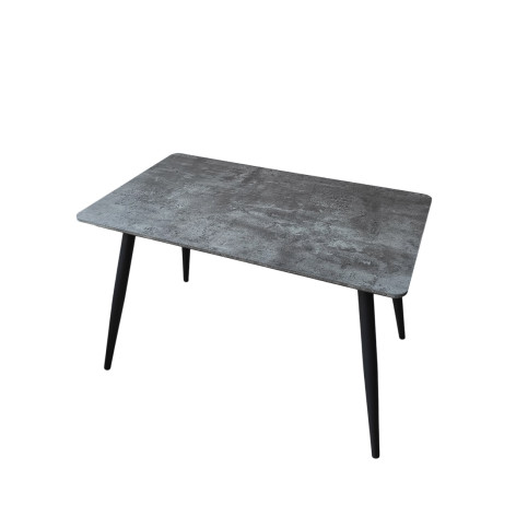 Стол ЛДСП кухонный 120*70 см серый ножки металл черный A116 2 кор Baizheng