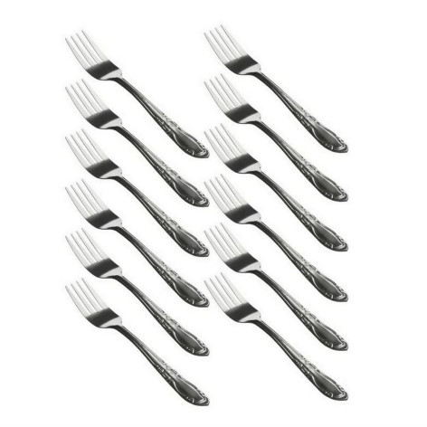 Вилка нержавеющая сталь столовая  0,7 мм 12 шт Общепит Катунь