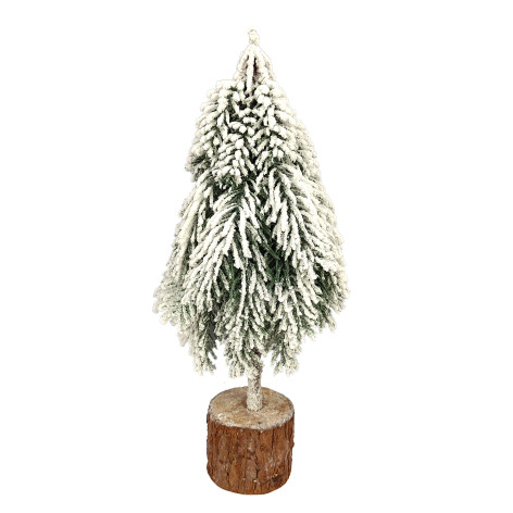 Елка декоративная 15*15*33 см Снежная елочка Серпантин
