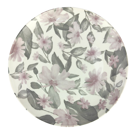 Тарелка фарфоровая обеденная 24 см Ofelia pink Коралл