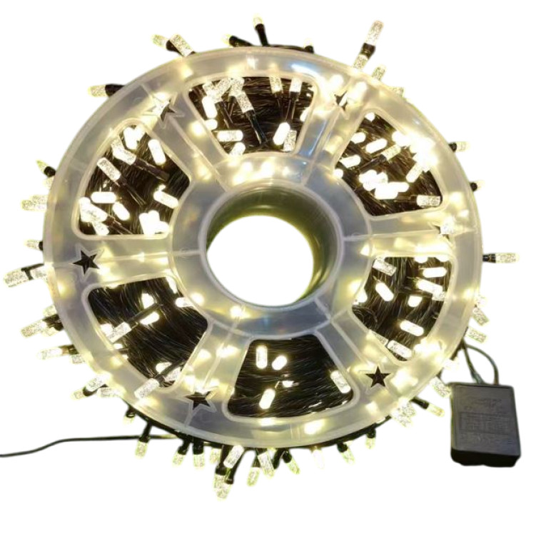 Гирлянда светодиодная 50 м 240 Led нить 8 режимов желтый NP-3438 Baizheng