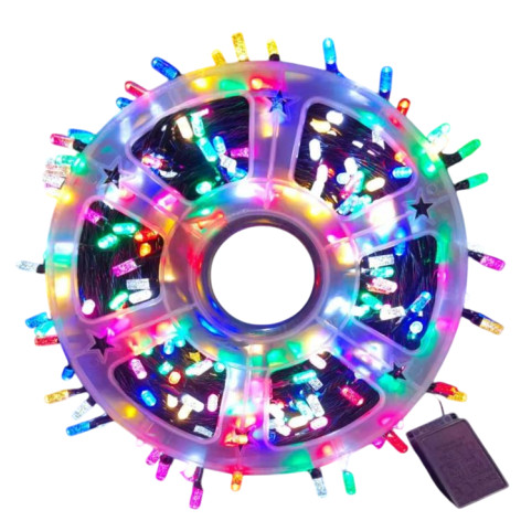 Гирлянда светодиодная 50 м 240 Led нить 8 режимов мультицвет NP-3437 Baizheng